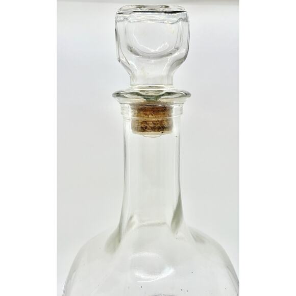 Jack Daniels Clear Decanter Bottle Vintage Old No 7 Large 12" Signed Whiskey Bar - Picture 5 of 7